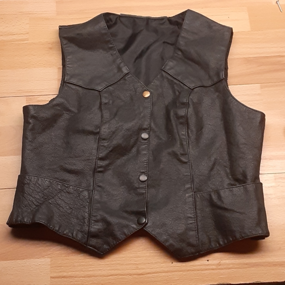 Kids leather vests